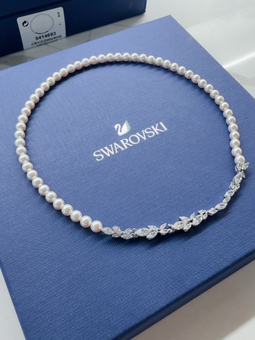 Swarovski Louison Pearl All-Around Necklace Choker - Authentic 5414693 - Picture 1 of 8
